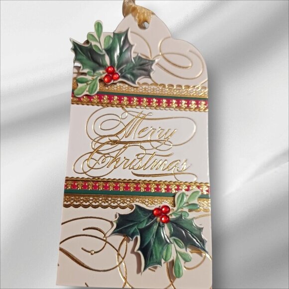 Elegant  Christmas Gift Tags With Intricate Designs Gold & Red,Green lot of 19 - Picture 3 of 7